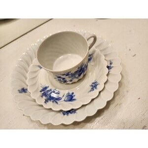Haviland Limoges Strasbourg Porcelain Tea Cup Saucer Plate Set France